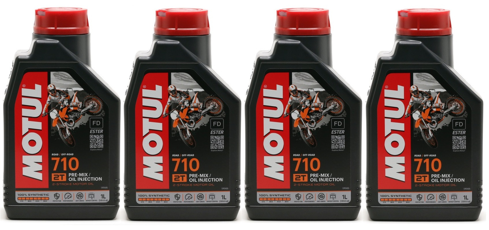 Motul T Vollsynthetisches Motorrad Motor L X L Liter