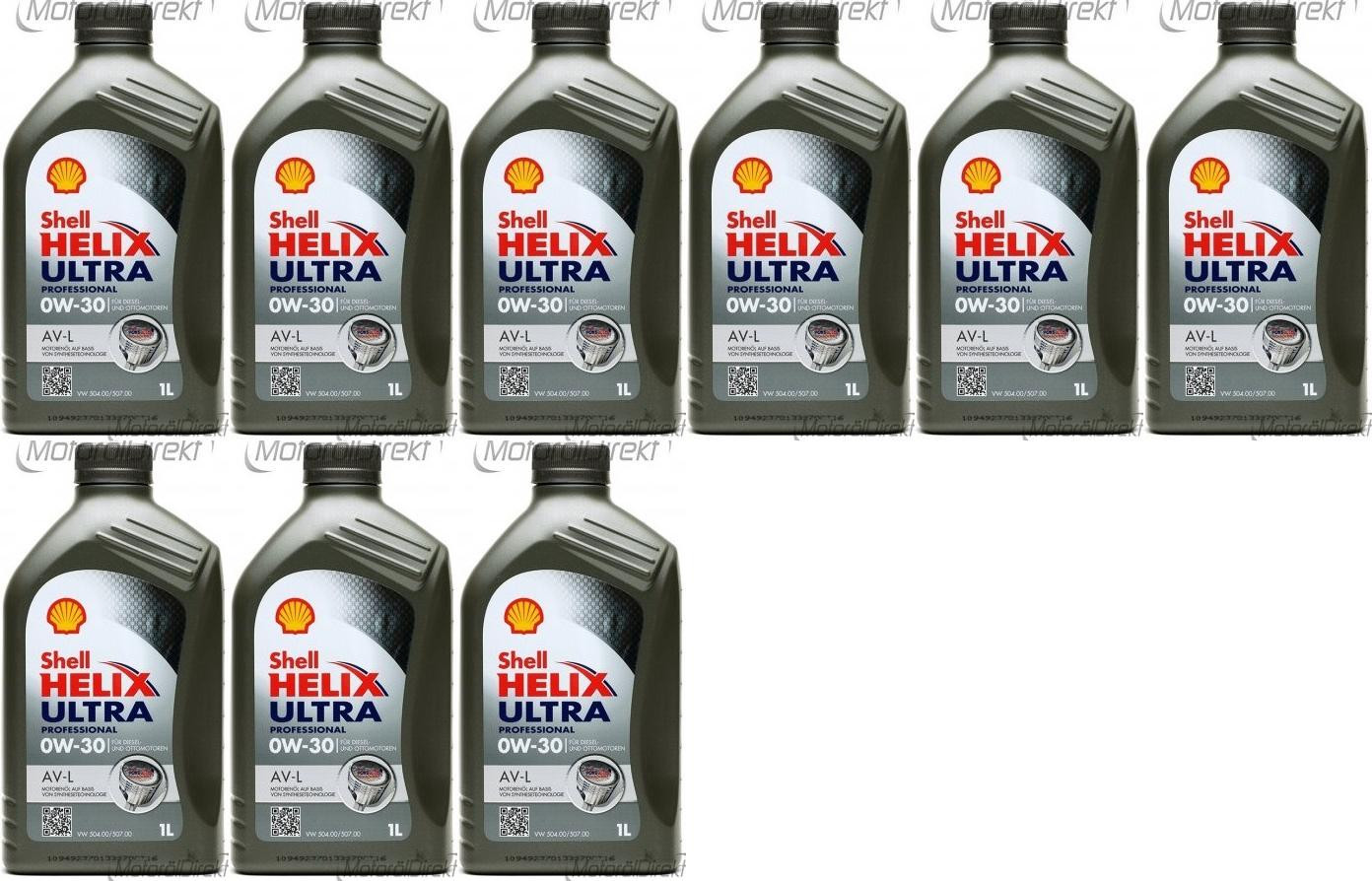 Shell Helix Ultra Professional Av L W Pkw Motor L X L Liter