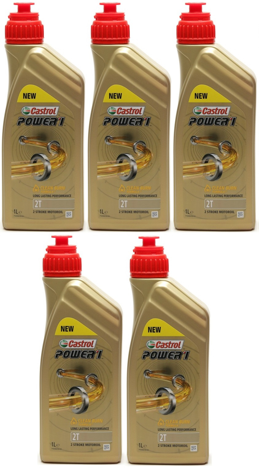 Castrol Power T Teilsynthetisches Motorrad Motor L X L Liter