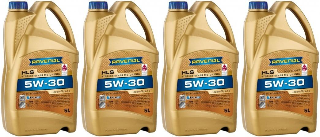 Ravenol HLS SAE 5W 30 Vollsynth Motoröl 4x 5 20 Liter MotoroelDirekt at