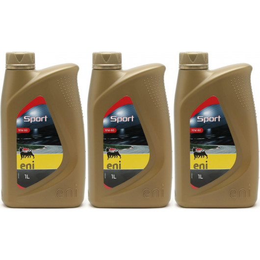 ENI Racing Sport 10W-60 Motoröl 3x 1l = 3 Liter - SAE 10W-60 - Auto/PKW ...