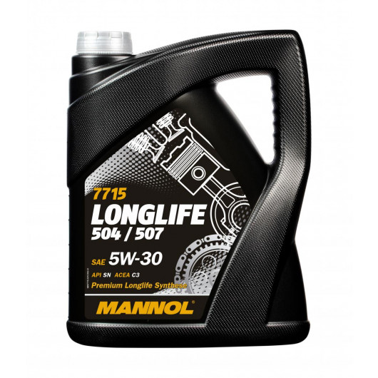 Mannol 7715 LONGLIFE 504/507 5W-30 Motoröl 5l - SAE 5W-30 - PKW Motoröle -  Mannol - Öl Marken - Öle 