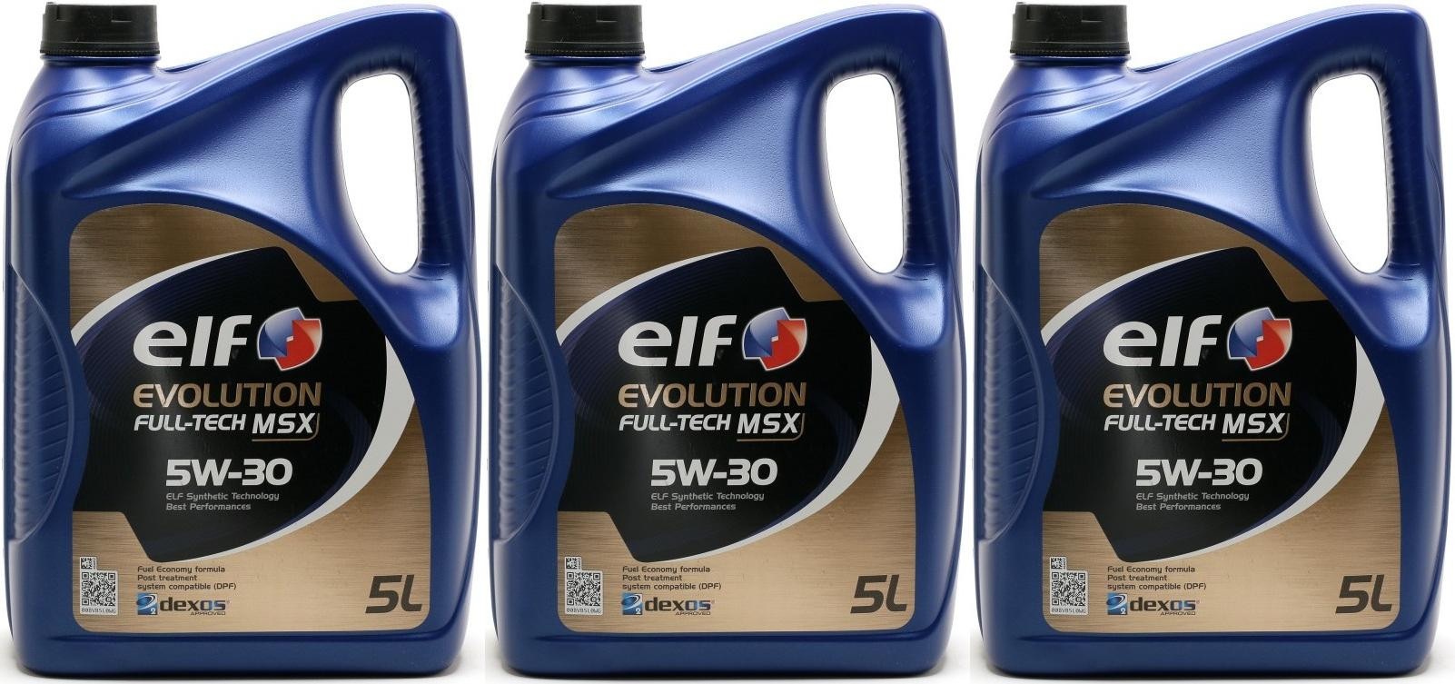 Elf Evolution Full Tech Msx 5w 30 Motoröl 3x 5 15 Liter Sae 5w 30 Autopkw Motoröle Sae 8082