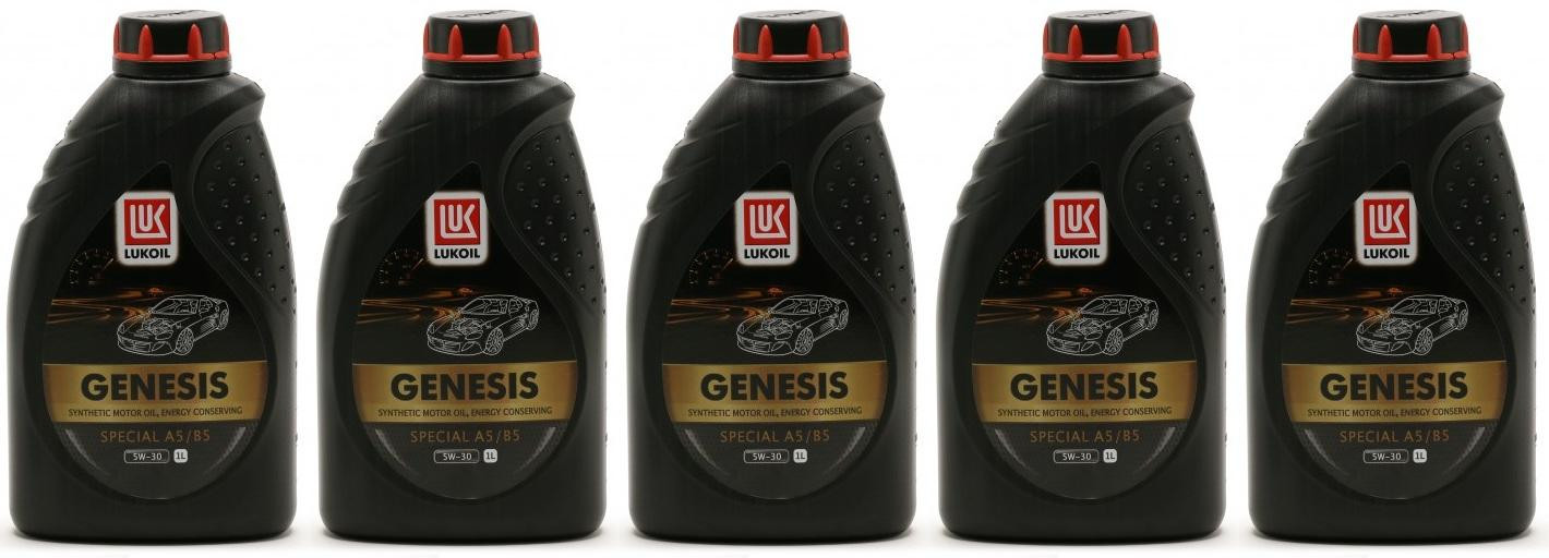 Lukoil Genesis Special A5/B5 5W-30 Motoröl 5x 1l = 5 Liter - SAE 5W-30 ...