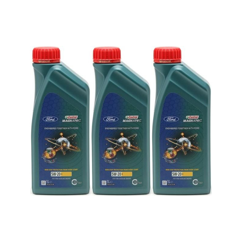 Castrol Magnatec E 5W-20 Motoröl (Ford EcoBoost WSS-M2C948-B) 3x 1l = 3 ...