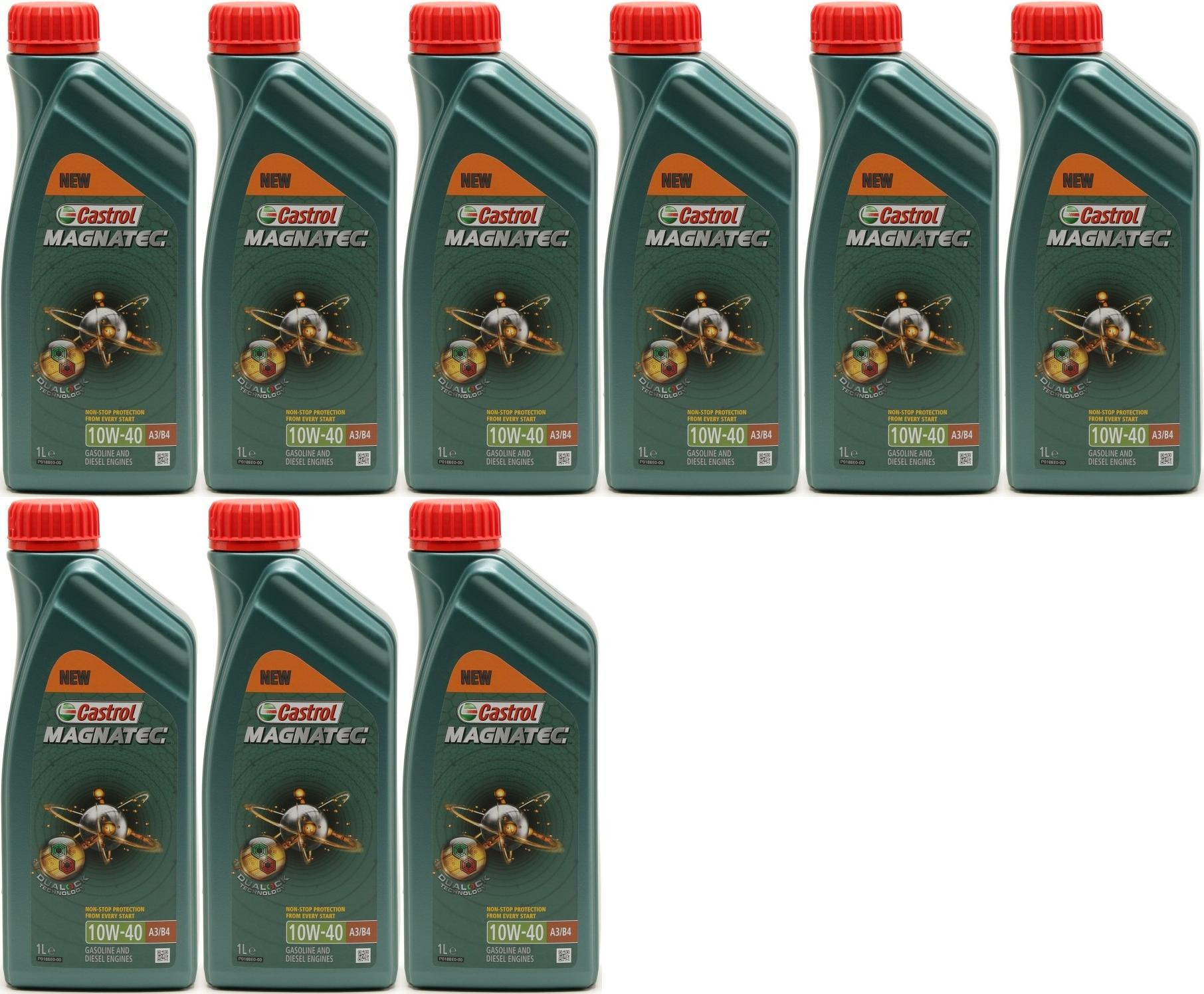 Castrol Magnatec 10W-40 A3/B4 Diesel & Benziner Motoröl 9x 1l = 9 Liter ...