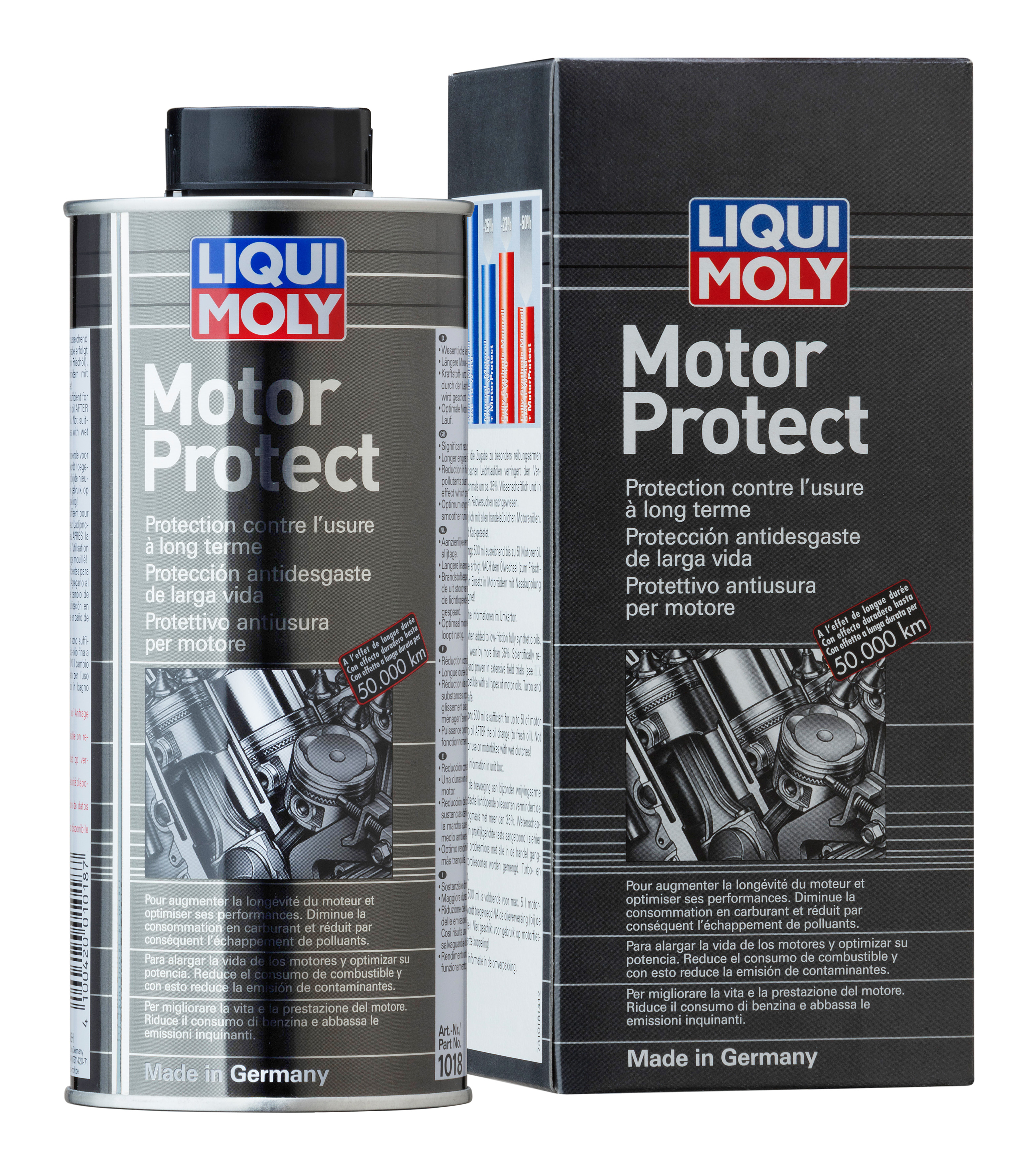 Liqui Moly 1018 Motor Protect 500ml - Verschleißschutz Additiv -  Öl-Additive - Additive & AdBlue 