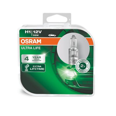 Osram H1 12V 55W P14.5s ULTRA LIFE 2st. - H1 - Longlife Birnen - Lampen/LED  