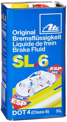 ATE Original Bremsflüssigkeit SL.6 DOT 4 - 5 Liter - Bremsflüssigkeit DOT 4  - Bremsflüssigkeit - Pflege & Wartung 